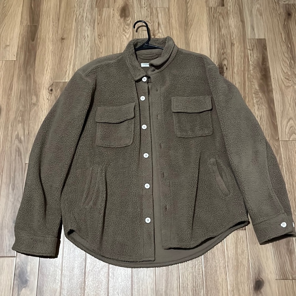 Urban outfitters fur button up